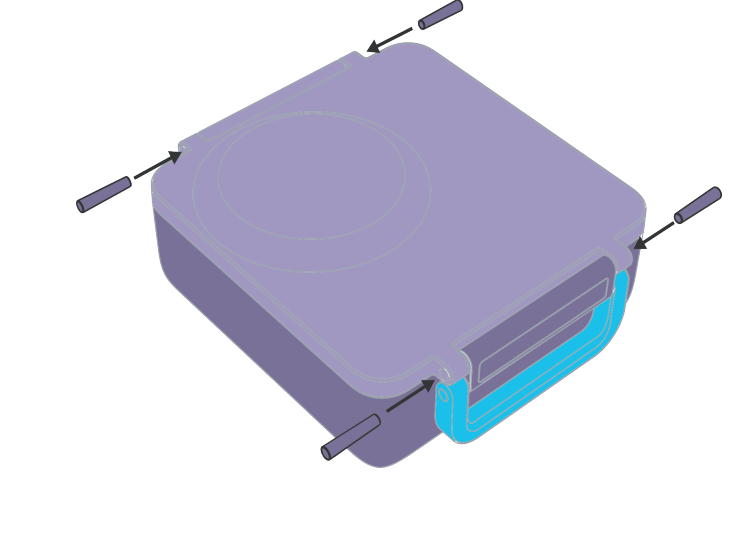 OmieLife Lunch Box Latch and Hinge Pin (1 pin) - Image 3