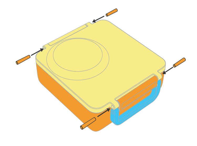 OmieLife Lunch Box Latch and Hinge Pin (1 pin) - Image 4