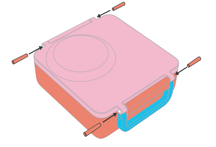 OmieLife Lunch Box Latch and Hinge Pin (1 pin) - Image 6